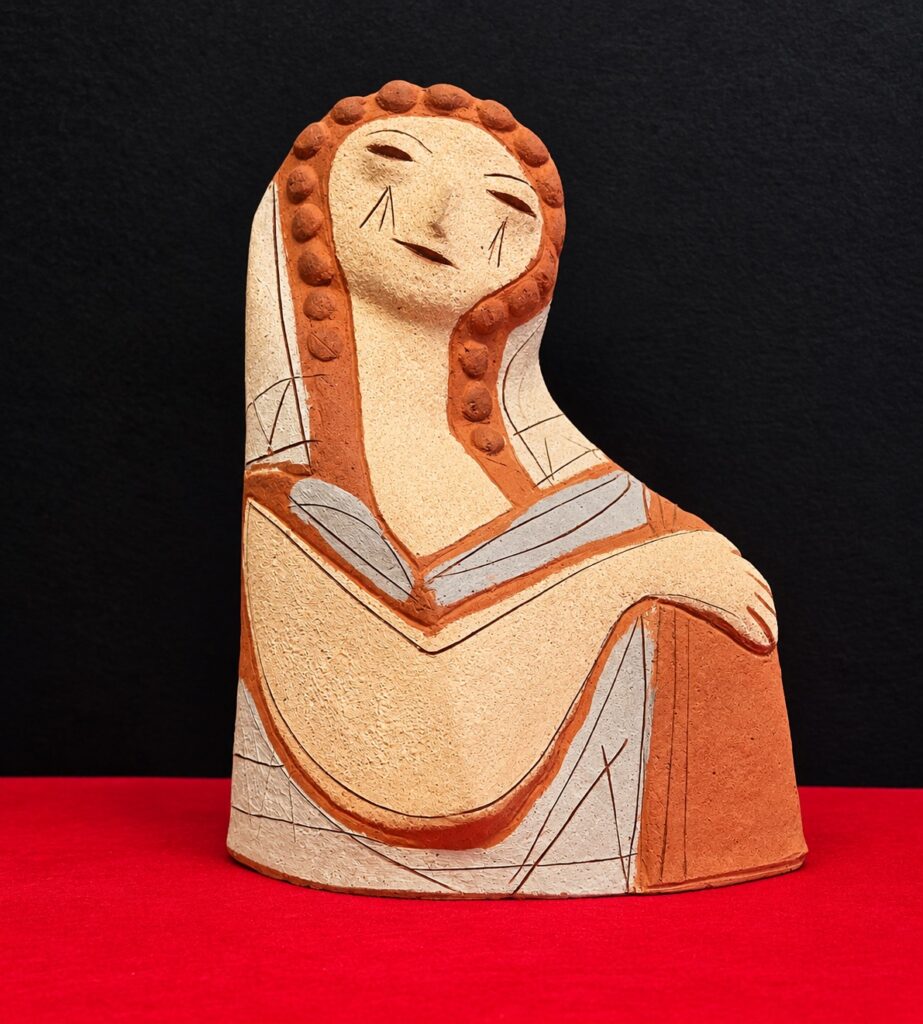 Clizia (Mario Giani) – Scultura Dama in Terracotta, Anni ’60